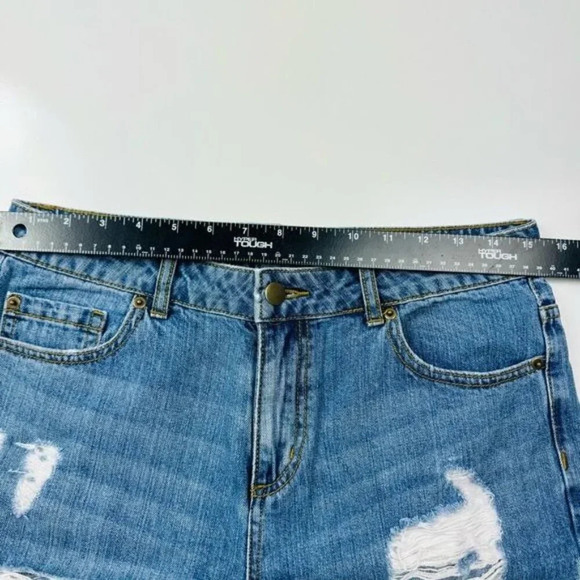 Forever 21 Distressed Blue Straight Jeans‎ Size 27 - Picture 7 of 10